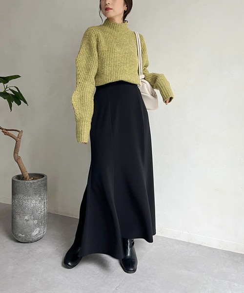 CAPRICIEUX LE'MAGE（カプリシューレマージュ）の「豆スリーブプルオーバー（ニット/セーター・レディース・アイボリー/ブラック/グリーン系その他・FREE）」の8枚目の写真