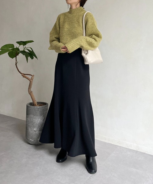 CAPRICIEUX LE'MAGE（カプリシューレマージュ）の「豆スリーブプルオーバー（ニット/セーター・レディース・アイボリー/ブラック/グリーン系その他・FREE）」の7枚目の写真