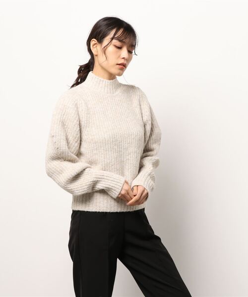 CAPRICIEUX LE'MAGE（カプリシューレマージュ）の「豆スリーブプルオーバー（ニット/セーター・レディース・アイボリー/ブラック/グリーン系その他・FREE）」の6枚目の写真