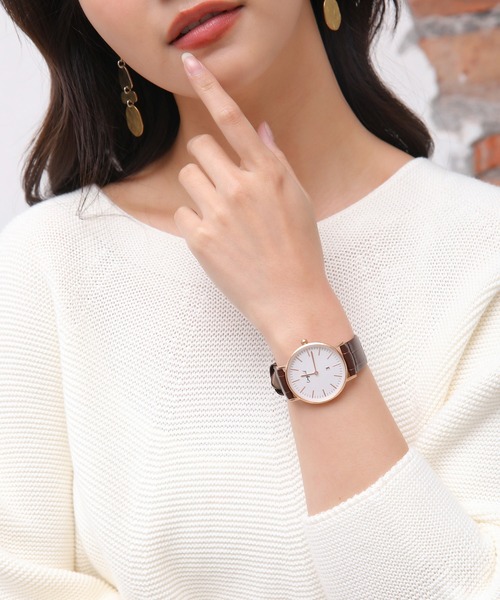 Ungrid（アングリッド）の「【Ungrid/アングリッド】ベーシック ラウンド レザー 腕時計（アナログ腕時計・レディース・ブラウン/シルバー/ブラック系その他/ブラウン系その他・FREE）」の13枚目の写真