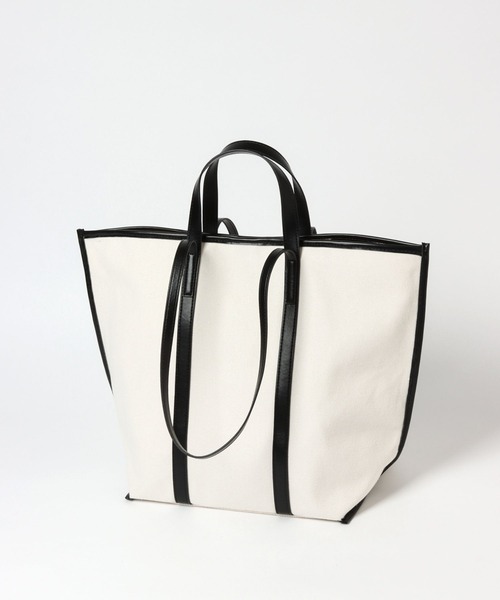 LEPSIM(レプシィム)の「サスティナキャンバス BIGトート 264286(トートバッグ・レディース・ブラック/ブラウン・ONE SIZE)」の7枚目の写真