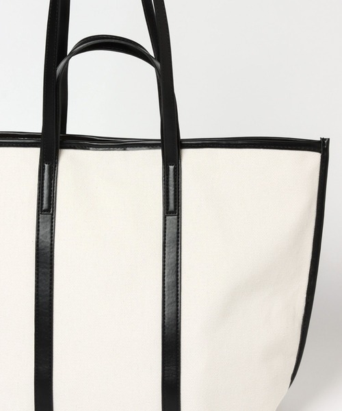 LEPSIM(レプシィム)の「サスティナキャンバス BIGトート 264286(トートバッグ・レディース・ブラック/ブラウン・ONE SIZE)」の8枚目の写真