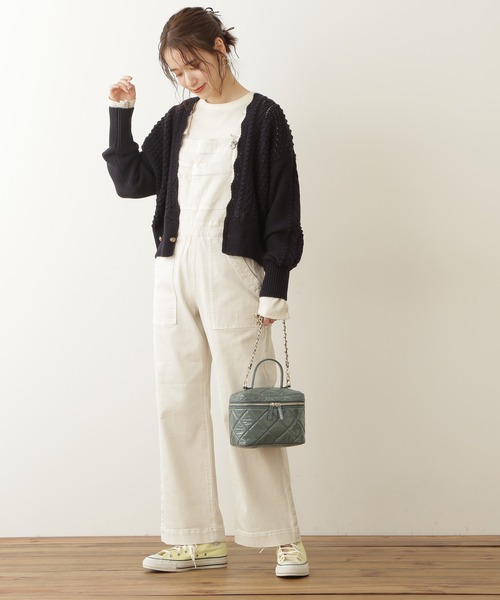 N.（N. Natural Beauty Basic）（エヌエヌナチュラルビューティーベーシック）の「◆ゴールドボタンポコポコカーディガン（カーディガン/ボレロ・レディース・ネイビー/レッド/クリーム・MEDIUM）」の8枚目の写真