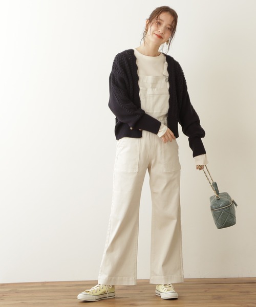 N.（N. Natural Beauty Basic）（エヌエヌナチュラルビューティーベーシック）の「◆ゴールドボタンポコポコカーディガン（カーディガン/ボレロ・レディース・ネイビー/レッド/クリーム・MEDIUM）」の7枚目の写真