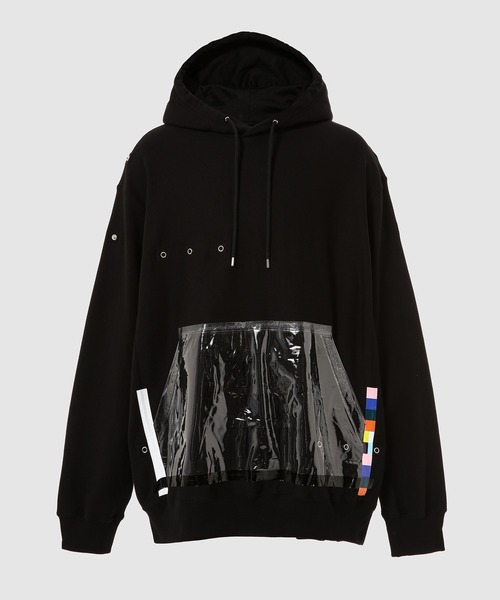 TAKAHIROMIYASHITATheSoloIst.(タカヒロミヤシタザソロイスト)の「oversizsd bondage hoodie(パーカー・メンズ・ブラック・44/46)」の1枚目の写真