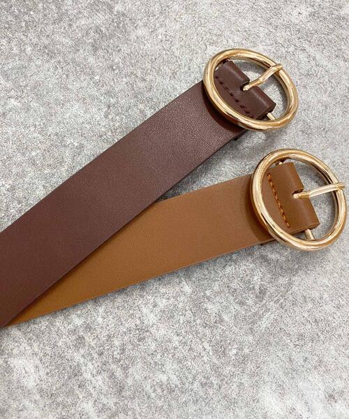 INGNI（イング）の「リングバックルベルト／Ｂ（ベルト・レディース・ブラック/ダークブラウン/ブラウン/ブラック系その他・ONE SIZE）」の8枚目の写真