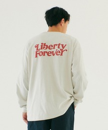 LIBERE | LIBERE リベーレ / FOREVER LONGSLEEVE T-SHIRT フォーエバープリントビッグシルエットTシャツ セットアップロンT / 221228-221229-221230(Tシャツ/カットソー)