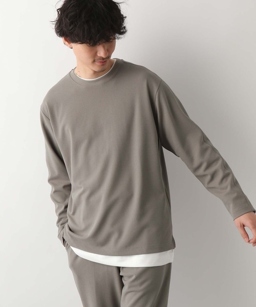 GLOBAL WORK(グローバルワーク)の「ジョーゼットTee/長袖/255805(Tシャツ/カットソー・メンズ・ホワイト系その他2/ネイビー/チャコールグレー/ライトグレー/キャメル・LARGE/SMALL/MEDIUM)」の4枚目の写真