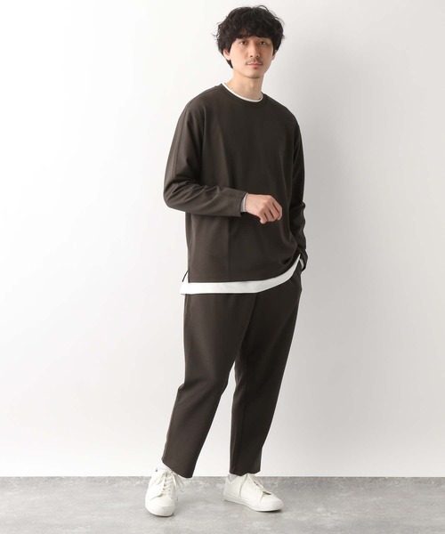 GLOBAL WORK(グローバルワーク)の「ジョーゼットTee/長袖/255805(Tシャツ/カットソー・メンズ・ホワイト系その他2/ネイビー/チャコールグレー/ライトグレー/キャメル・LARGE/SMALL/MEDIUM)」の7枚目の写真