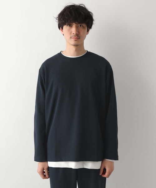 GLOBAL WORK(グローバルワーク)の「ジョーゼットTee/長袖/255805(Tシャツ/カットソー・メンズ・ホワイト系その他2/ネイビー/チャコールグレー/ライトグレー/キャメル・LARGE/SMALL/MEDIUM)」の11枚目の写真