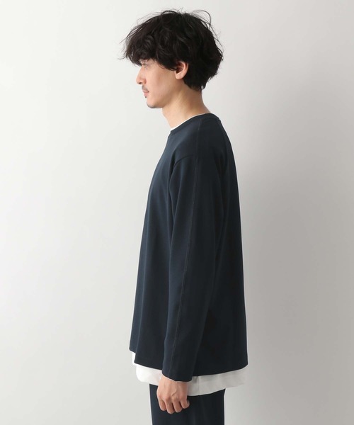 GLOBAL WORK(グローバルワーク)の「ジョーゼットTee/長袖/255805(Tシャツ/カットソー・メンズ・ホワイト系その他2/ネイビー/チャコールグレー/ライトグレー/キャメル・LARGE/SMALL/MEDIUM)」の12枚目の写真