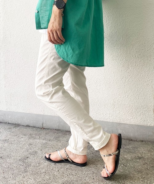 LBC(エルビーシー)の「さらひやジップレスパンツ(その他パンツ・レディース・ブラック/ブルー/ホワイト/オリーブ/イエロー・M/S/L)」の1枚目の写真