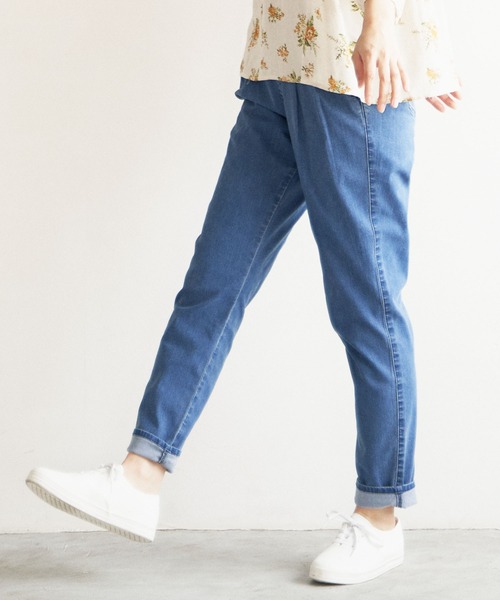 LBC(エルビーシー)の「さらひやジップレスパンツ(その他パンツ・レディース・ブラック/ブルー/ホワイト/オリーブ/イエロー・M/S/L)」の4枚目の写真