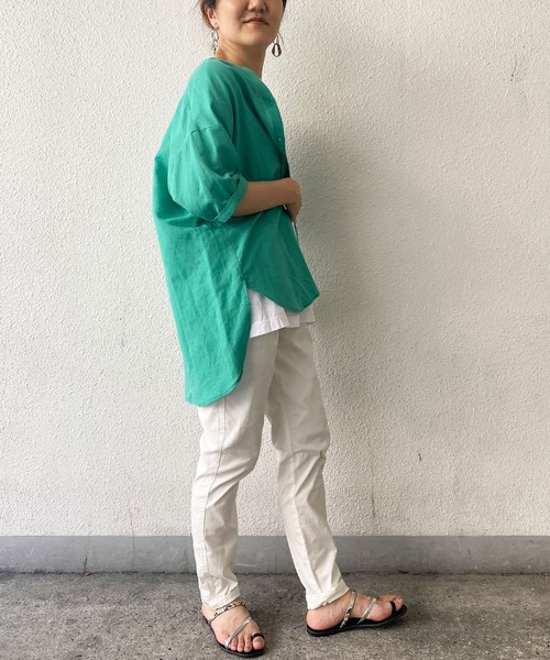 LBC(エルビーシー)の「さらひやジップレスパンツ(その他パンツ・レディース・ブラック/ブルー/ホワイト/オリーブ/イエロー・M/S/L)」の6枚目の写真