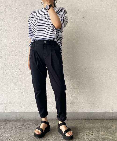 LBC(エルビーシー)の「さらひやジップレスパンツ(その他パンツ・レディース・ブラック/ブルー/ホワイト/オリーブ/イエロー・M/S/L)」の7枚目の写真