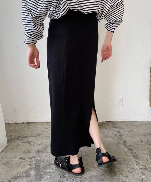 CAPRICIEUX LE'MAGE（カプリシューレマージュ）の「パッチワークタイトスカート（スカート・レディース・ブラック/ベージュ・FREE）」の21枚目の写真