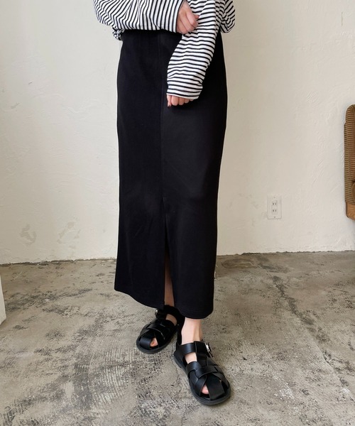 CAPRICIEUX LE'MAGE（カプリシューレマージュ）の「パッチワークタイトスカート（スカート・レディース・ブラック/ベージュ・FREE）」の15枚目の写真