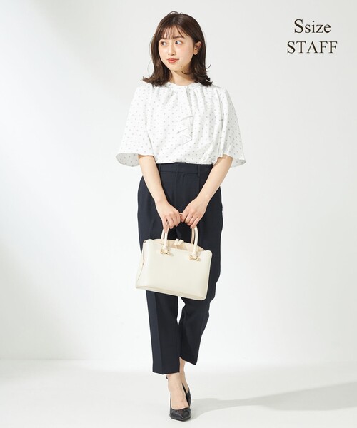 ANY SIS(エニィスィス)の「【洗える】タックボウタイ ブラウス(シャツ/ブラウス・レディース・ライトグレー系5/ホワイト系5/ホワイト系・2)」の8枚目の写真