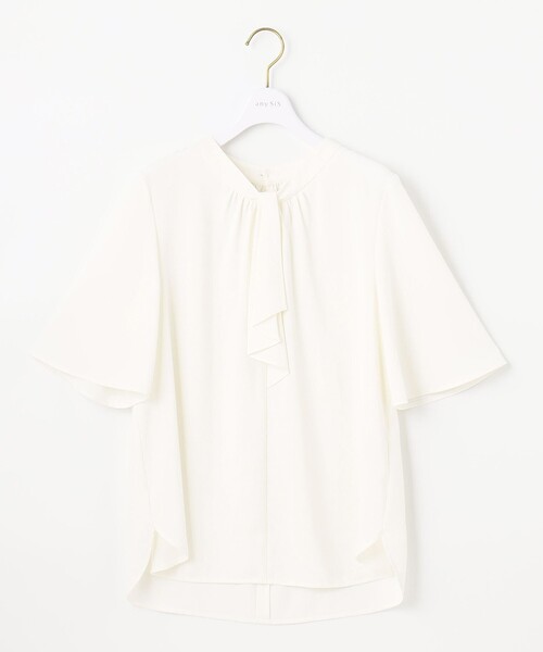 ANY SIS(エニィスィス)の「【洗える】タックボウタイ ブラウス(シャツ/ブラウス・レディース・ライトグレー系5/ホワイト系5/ホワイト系・2)」の10枚目の写真