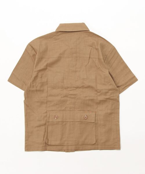 KRIFF MAYER(クリフメイヤー)の「ファティーグ半袖シャツ(シャツ/ブラウス・メンズ・ベージュ/チャコール・MEDIUM/X-LARGE/LARGE/SMALL)」の3枚目の写真