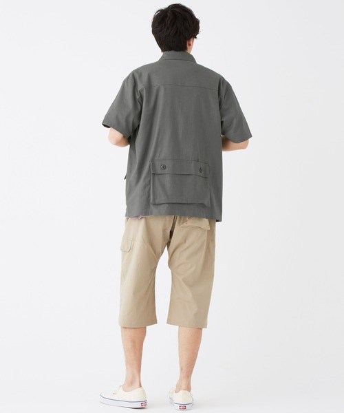 KRIFF MAYER(クリフメイヤー)の「ファティーグ半袖シャツ(シャツ/ブラウス・メンズ・ベージュ/チャコール・MEDIUM/X-LARGE/LARGE/SMALL)」の16枚目の写真