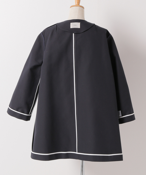 セール】二重織ギャバBOXYコート（ノーカラージャケット）｜IENA