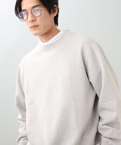 THE SHOP TK （ザ ショップ ティーケー ）の「オーバーサイズヘヴィーウエイトトレーナー（スウェット・メンズ・ライトブルー/グレー/ダークグリーン/ダークオレンジ・03/02/04）」の2枚目の写真