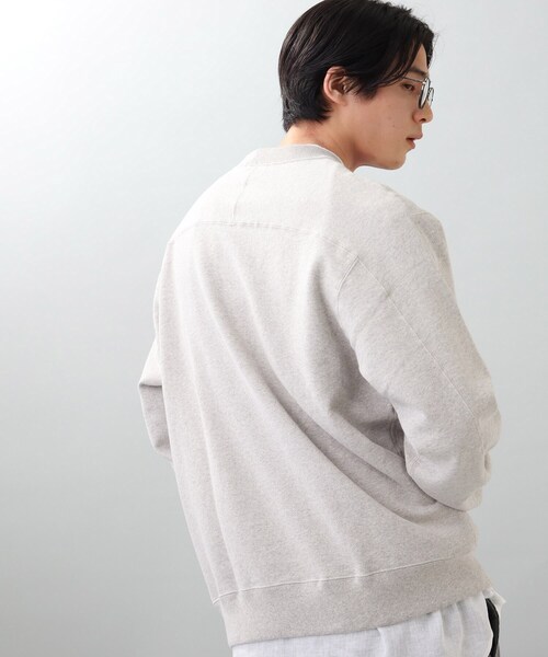 THE SHOP TK （ザ ショップ ティーケー ）の「オーバーサイズヘヴィーウエイトトレーナー（スウェット・メンズ・ライトブルー/グレー/ダークグリーン/ダークオレンジ・03/02/04）」の10枚目の写真