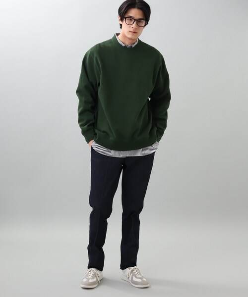 THE SHOP TK （ザ ショップ ティーケー ）の「オーバーサイズヘヴィーウエイトトレーナー（スウェット・メンズ・ライトブルー/グレー/ダークグリーン/ダークオレンジ・03/02/04）」の7枚目の写真