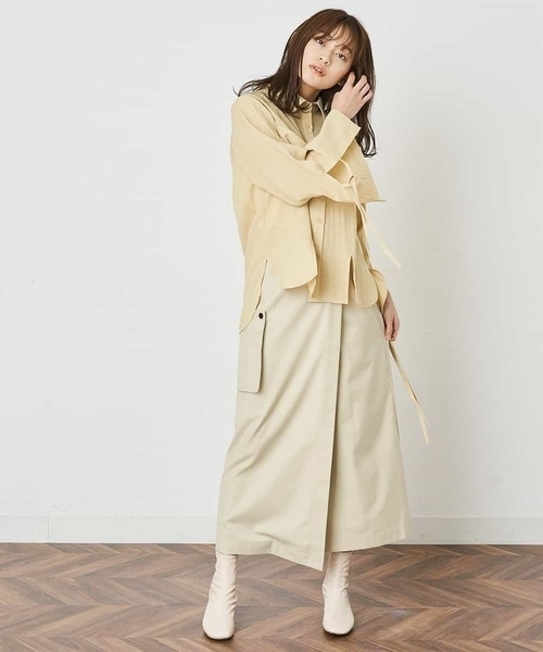 A de a.v.v（アードアー・ヴェ・ヴェ）の「［SET UP対応］ミックスギンガムチャックシャツ（シャツ/ブラウス・レディース・ブラック/マスタード・38/36）」の3枚目の写真