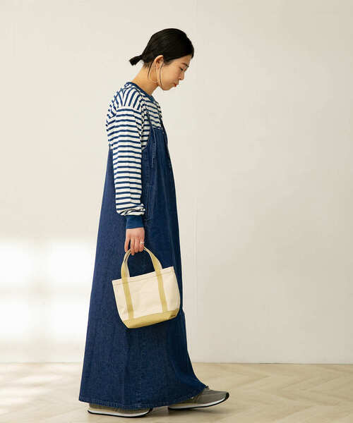 FORK&SPOON(フォークアンドスプーン)の「FORK&SPOON デニムサロペットスカート(ワンピース・レディース・ブルー/ブラック・1)」の17枚目の写真