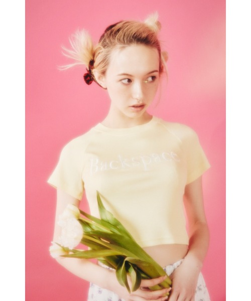 WC(ダブル シー)の「BackspaceピチT(Tシャツ/カットソー・レディース・グリーン/パープル/ホワイト/イエロー・FREE)」の1枚目の写真