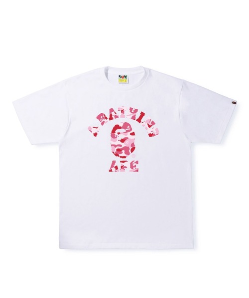 A BATHING APE アベイシングエイプ ABC カレッジ Tシャツ 白 A BATHING APE アベイシングエイプ ABC カレッジ Tシャツ 白