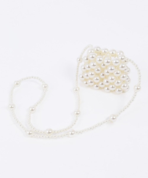 WC（ダブル シー）の「ビーズミニバッグ（ショルダーバッグ・レディース・ホワイト/グリーン/その他1・FREE）」の8枚目の写真