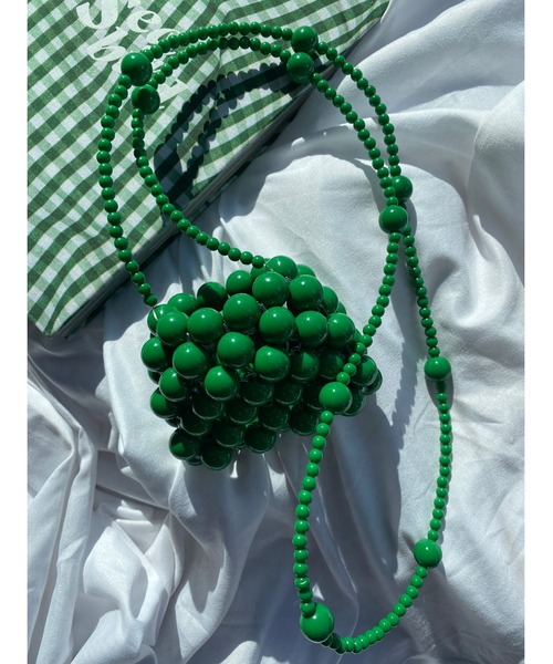 WC（ダブル シー）の「ビーズミニバッグ（ショルダーバッグ・レディース・ホワイト/グリーン/その他1・FREE）」の6枚目の写真