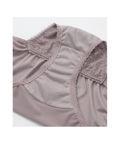 PEACH JOHN（ピーチジョン）の「【脇高カップで盛りメイク。レースブラ＆ショーツ２点セット】チュールカシュクールブラジャー＆ショーツセットもりこれ（ブラ&ショーツ・レディース・ブラック/ネイビー/ピンク/ミント/チェリーピンク/アッシュグレー/ボルドー/スモークピンク・B65/B70/C70/D70/B75/C65/C75/D65/D75/E65/E70/E75）」の20枚目の写真