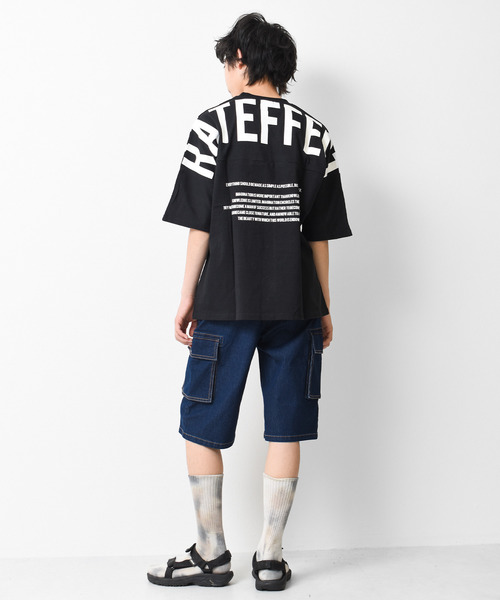 RAT EFFECT(ラットエフェクト)の「デニムカーゴハーフパンツ(デニムパンツ・キッズ・ネイビー/ブルー・120/130/140/150/160)」の5枚目の写真