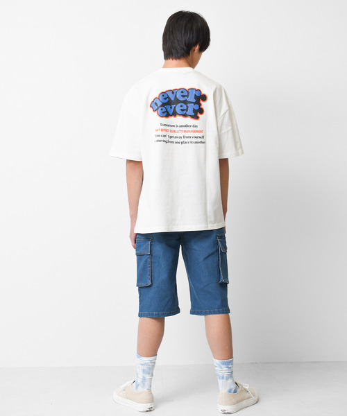 RAT EFFECT(ラットエフェクト)の「デニムカーゴハーフパンツ(デニムパンツ・キッズ・ネイビー/ブルー・120/130/140/150/160)」の8枚目の写真