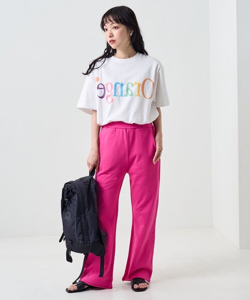 FREAK'S STORE（フリークスストア）の「FRUIT LOGO Tシャツ / フルーツロゴ半袖Tシャツ（Tシャツ/カットソー・レディース・ブラック/オフホワイト・ﾌﾘ-）」の3枚目の写真