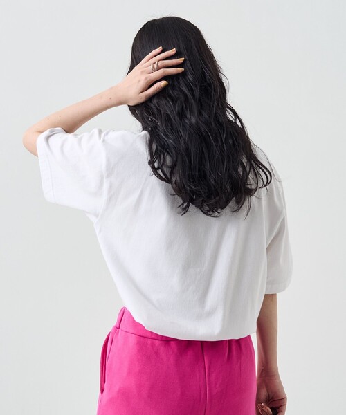 FREAK'S STORE（フリークスストア）の「FRUIT LOGO Tシャツ / フルーツロゴ半袖Tシャツ（Tシャツ/カットソー・レディース・ブラック/オフホワイト・ﾌﾘ-）」の10枚目の写真