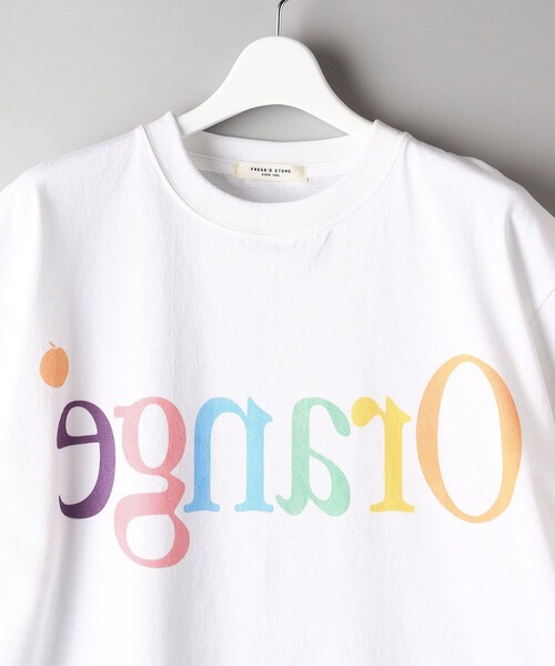 FREAK'S STORE（フリークスストア）の「FRUIT LOGO Tシャツ / フルーツロゴ半袖Tシャツ（Tシャツ/カットソー・レディース・ブラック/オフホワイト・ﾌﾘ-）」の19枚目の写真