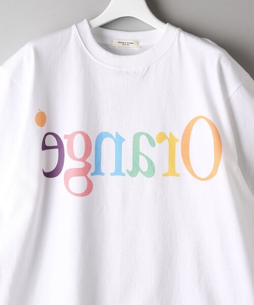 FREAK'S STORE（フリークスストア）の「FRUIT LOGO Tシャツ / フルーツロゴ半袖Tシャツ（Tシャツ/カットソー・レディース・ブラック/オフホワイト・ﾌﾘ-）」の20枚目の写真