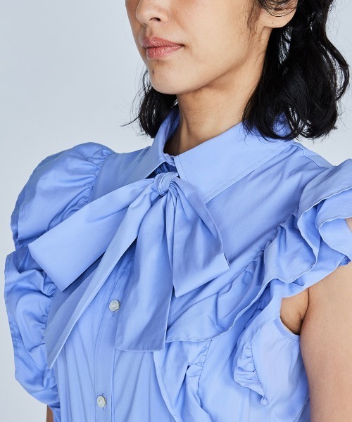 新品　DOUBLESTANDARDCLOTHING フリル　ロング　ワンピース セール】ボリュームフリルロングワンピース（ワンピース