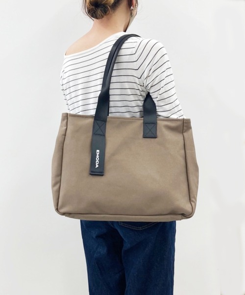 EMODA（エモダ）の「EMODA/エモダ　キャンバスグログランA4トート（トートバッグ・レディース・ブラック/オフホワイト/ブラウン系その他・FREE）」の19枚目の写真