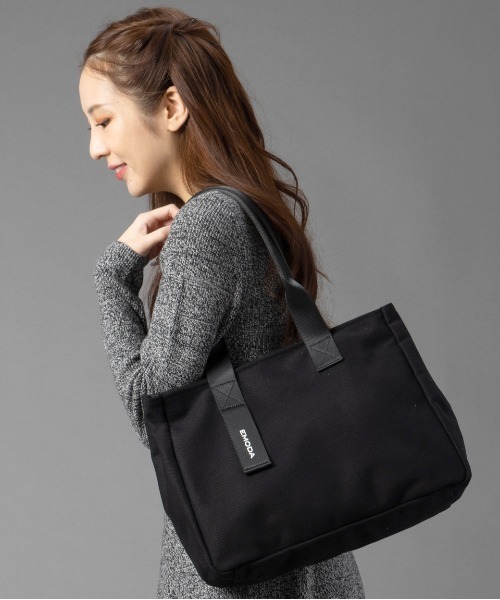 EMODA（エモダ）の「EMODA/エモダ　キャンバスグログランA4トート（トートバッグ・レディース・ブラック/オフホワイト/ブラウン系その他・FREE）」の7枚目の写真