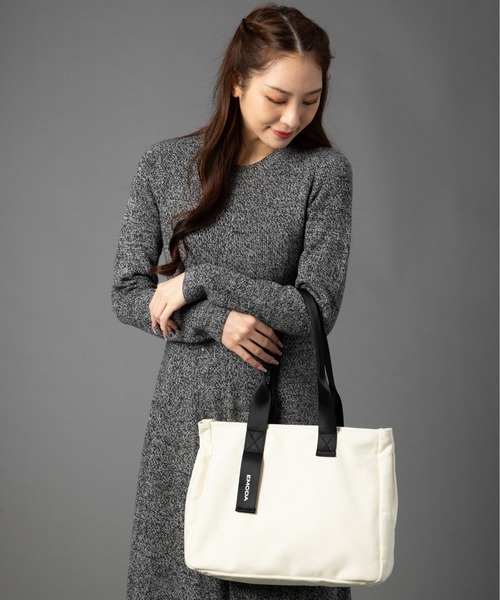 EMODA（エモダ）の「EMODA/エモダ　キャンバスグログランA4トート（トートバッグ・レディース・ブラック/オフホワイト/ブラウン系その他・FREE）」の12枚目の写真