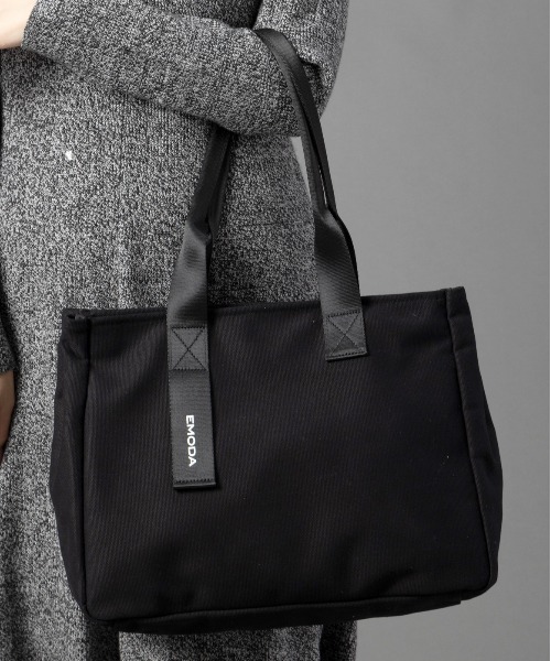 EMODA（エモダ）の「EMODA/エモダ　キャンバスグログランA4トート（トートバッグ・レディース・ブラック/オフホワイト/ブラウン系その他・FREE）」の15枚目の写真