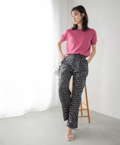 fifth（フィフス）の「小花柄ワイドパンツ（その他パンツ・レディース・ブラック/ホワイト・M）」の21枚目の写真