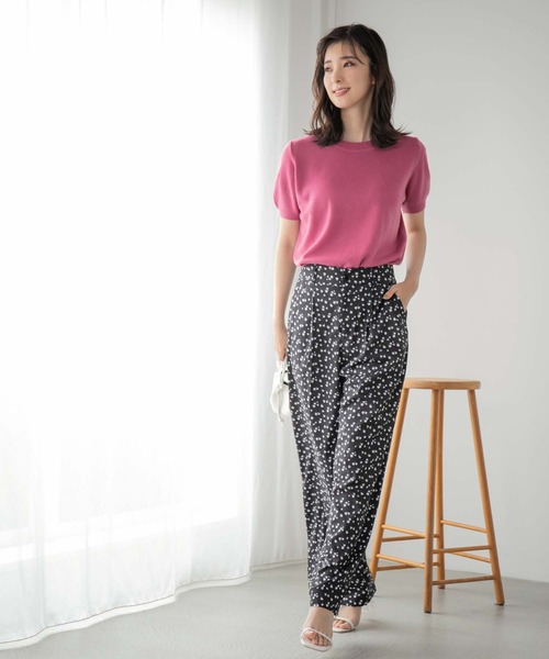 fifth（フィフス）の「小花柄ワイドパンツ（その他パンツ・レディース・ブラック/ホワイト・M）」の17枚目の写真