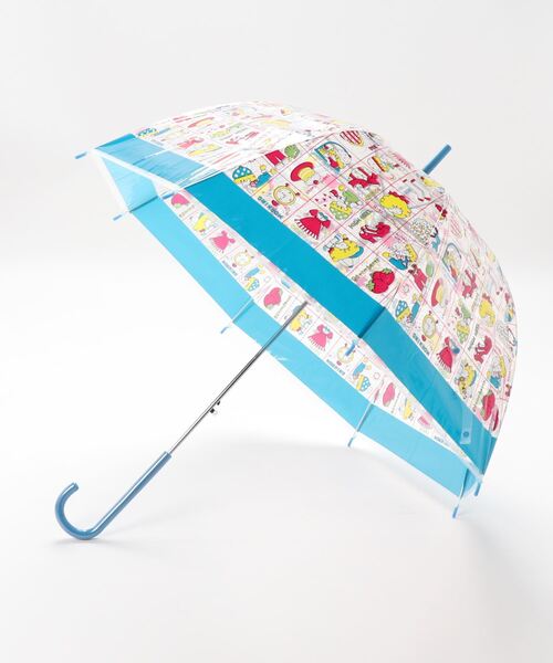 SiNCERE（シンシア）の「〈シモジマ〉コロンとまるい クリア素材の傘♪ バードケージ アンブレラ（長傘・レディース・レッド/ブルー・ONE SIZE）」の5枚目の写真